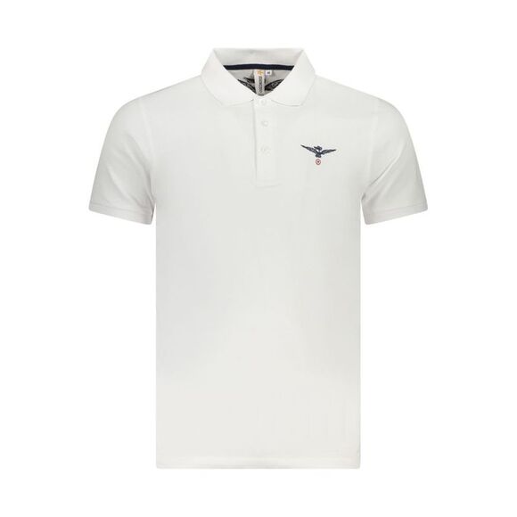 Accademia Militare Bianco Cotton Mens Men's Polo